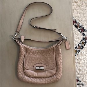 Coach Weaved Leather Crossbody Bag